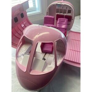 Mattel BARBIE Pink Passport Glamour Vacation Jet Airplane Plane As shown 1999